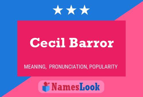 Cecil Barror பெயர் போஸ்டர்