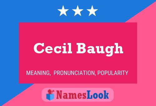 Cecil Baugh பெயர் போஸ்டர்