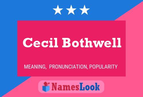 Cecil Bothwell பெயர் போஸ்டர்