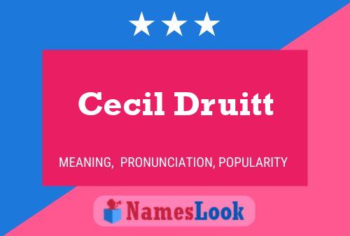 Cecil Druitt பெயர் போஸ்டர்