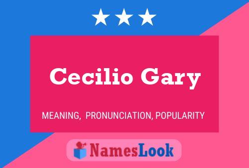 Cecilio Gary பெயர் போஸ்டர்