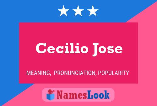 Cecilio Jose பெயர் போஸ்டர்