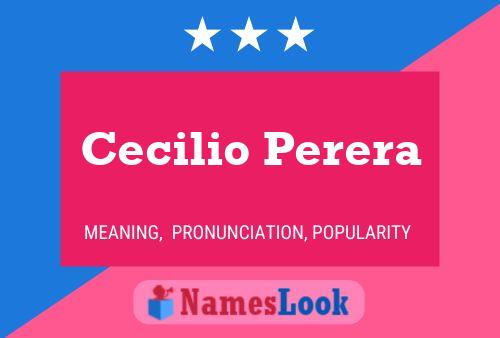 Cecilio Perera பெயர் போஸ்டர்