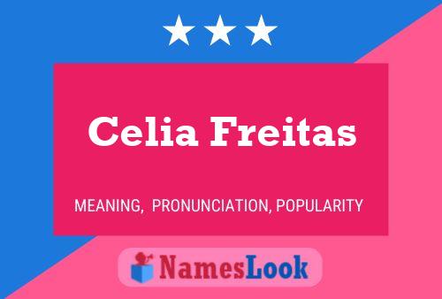 Celia Freitas பெயர் போஸ்டர்