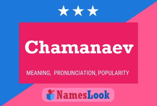 Chamanaev பெயர் போஸ்டர்