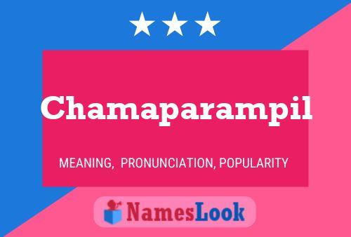 Chamaparampil பெயர் போஸ்டர்