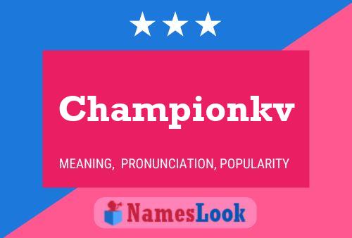 Championkv பெயர் போஸ்டர்