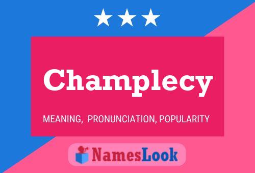 Champlecy பெயர் போஸ்டர்