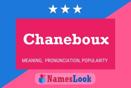 Chaneboux பெயர் போஸ்டர்