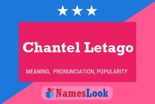 Chantel Letago பெயர் போஸ்டர்