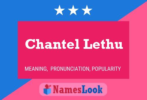 Chantel Lethu பெயர் போஸ்டர்