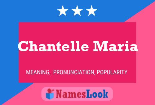 Chantelle Maria பெயர் போஸ்டர்