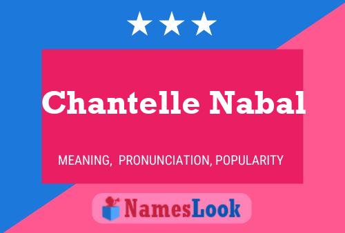 Chantelle Nabal பெயர் போஸ்டர்