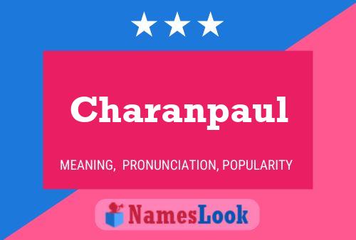 Charanpaul பெயர் போஸ்டர்