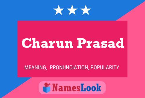 Charun Prasad பெயர் போஸ்டர்