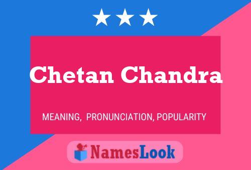 Chetan Chandra பெயர் போஸ்டர்