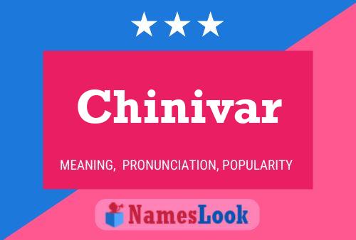 Chinivar பெயர் போஸ்டர்