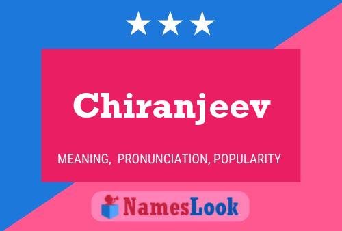 Chiranjeev பெயர் போஸ்டர்