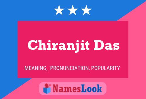 Chiranjit Das பெயர் போஸ்டர்