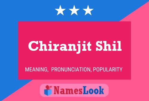 Chiranjit Shil பெயர் போஸ்டர்