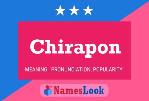 Chirapon பெயர் போஸ்டர்