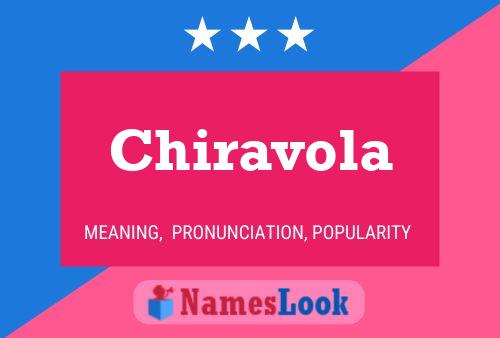 Chiravola பெயர் போஸ்டர்