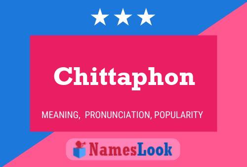 Chittaphon பெயர் போஸ்டர்