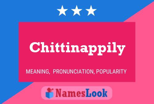 Chittinappily பெயர் போஸ்டர்