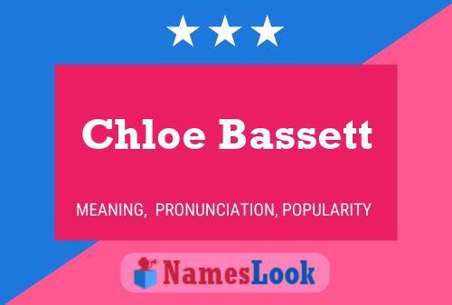 Chloe Bassett பெயர் போஸ்டர்