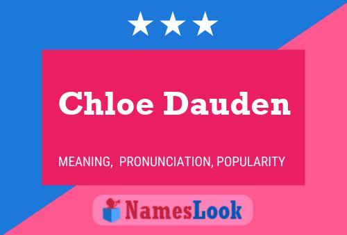 Chloe Dauden பெயர் போஸ்டர்