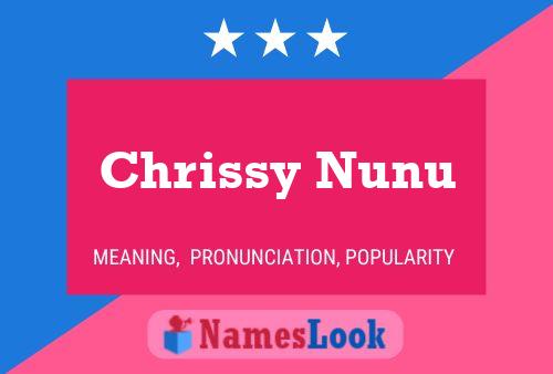 Chrissy Nunu பெயர் போஸ்டர்