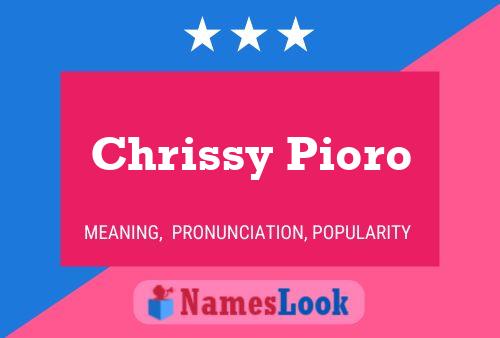 Chrissy Pioro பெயர் போஸ்டர்