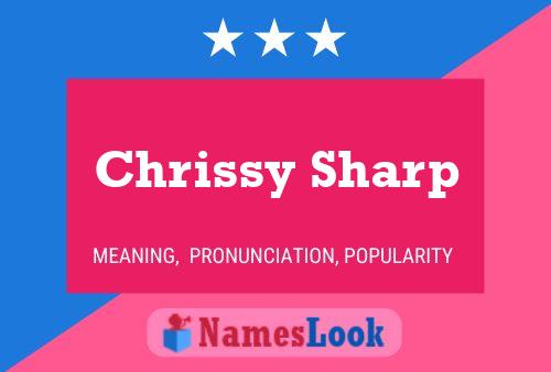 Chrissy Sharp பெயர் போஸ்டர்