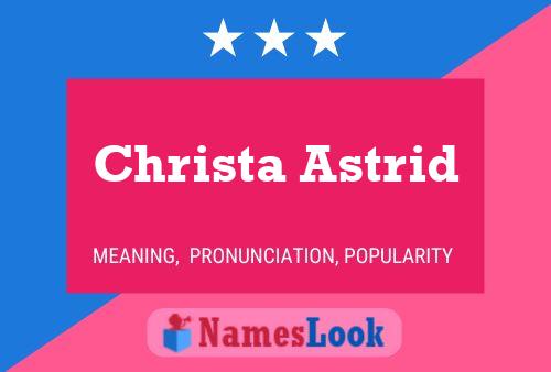 Christa Astrid பெயர் போஸ்டர்