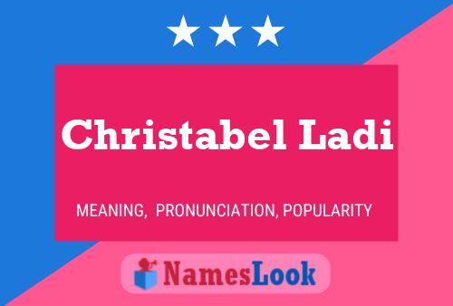 Christabel Ladi பெயர் போஸ்டர்