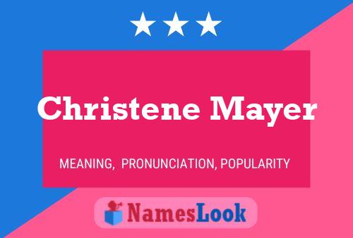 Christene Mayer பெயர் போஸ்டர்