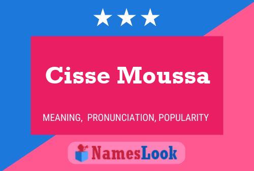 Cisse Moussa பெயர் போஸ்டர்