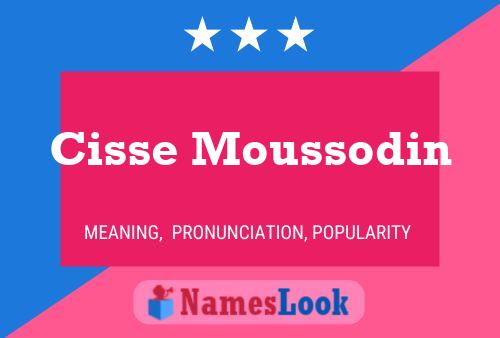 Cisse Moussodin பெயர் போஸ்டர்