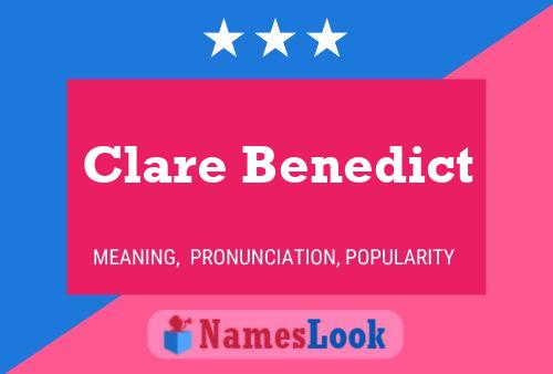 Clare Benedict பெயர் போஸ்டர்