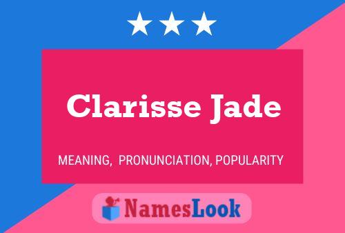 Clarisse Jade பெயர் போஸ்டர்