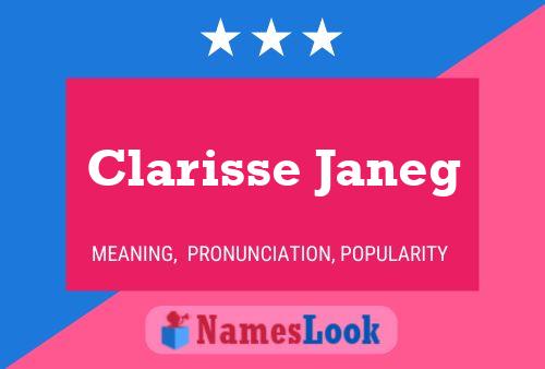 Clarisse Janeg பெயர் போஸ்டர்