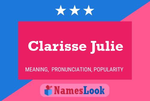 Clarisse Julie பெயர் போஸ்டர்