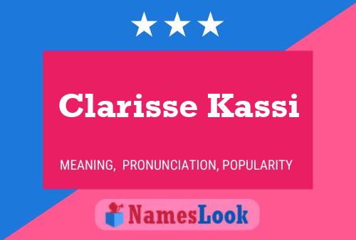 Clarisse Kassi பெயர் போஸ்டர்