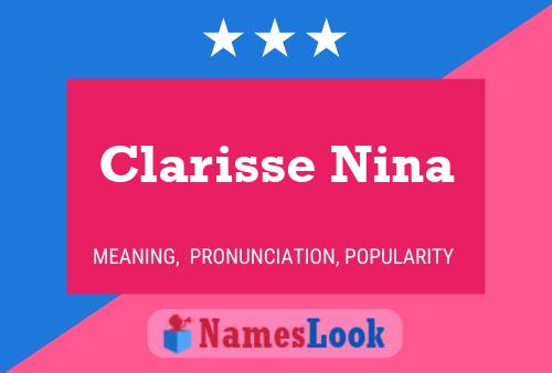 Clarisse Nina பெயர் போஸ்டர்