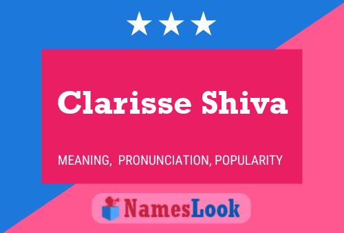 Clarisse Shiva பெயர் போஸ்டர்