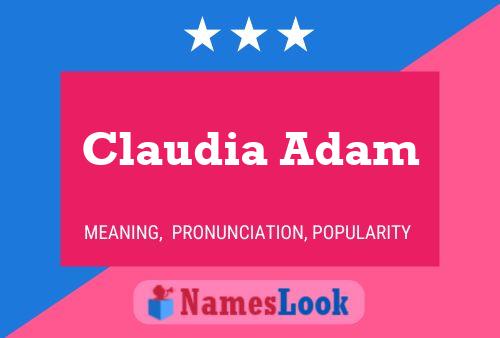 Claudia Adam பெயர் போஸ்டர்