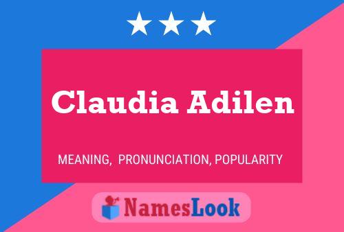 Claudia Adilen பெயர் போஸ்டர்