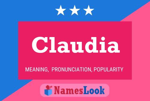 Claudia பெயர் போஸ்டர்