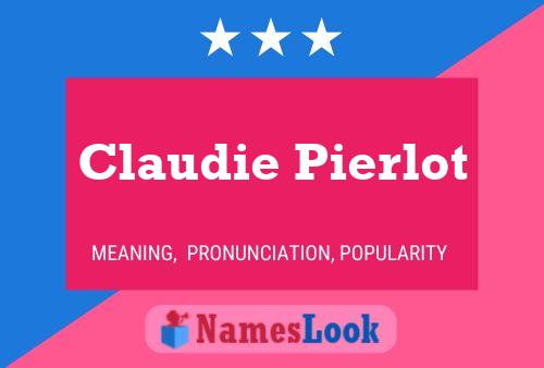 Claudie Pierlot பெயர் போஸ்டர்