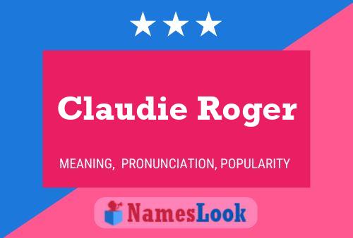 Claudie Roger பெயர் போஸ்டர்